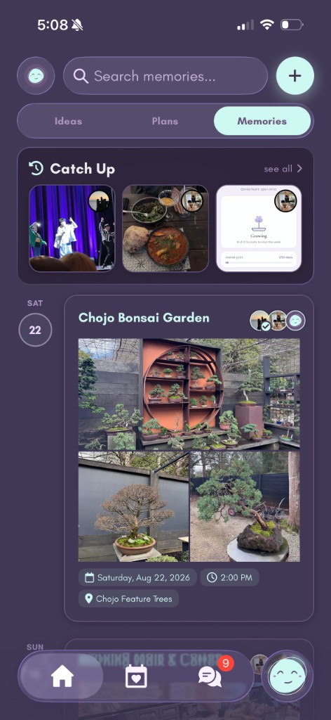 Keen memories screen
